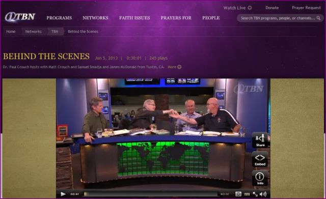 Capture TBN James MacDonald and Paul Crouch 'Behind the Scenes'