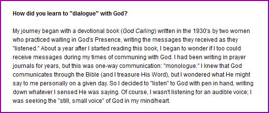 Capture Sarah Young CBN interview concerning 'God Calling'